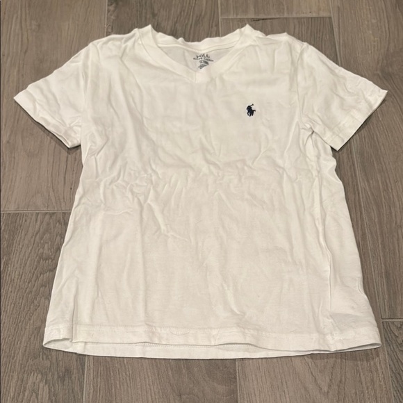 Ralph Lauren White T-Shirt Size 4 - Picture 1 of 3